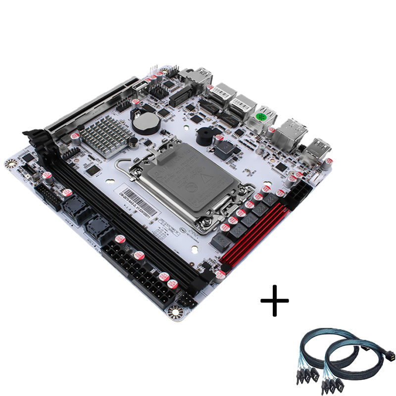 Q670-8Bay NAS Mini ITX motherboard upgrade, LGA1700 supports Intel 12-14 generation processors, DDR5, dual 4k monitors, 5X USB3/2, 8 SATA3.0 ports, I226LM 2.5G with vPro