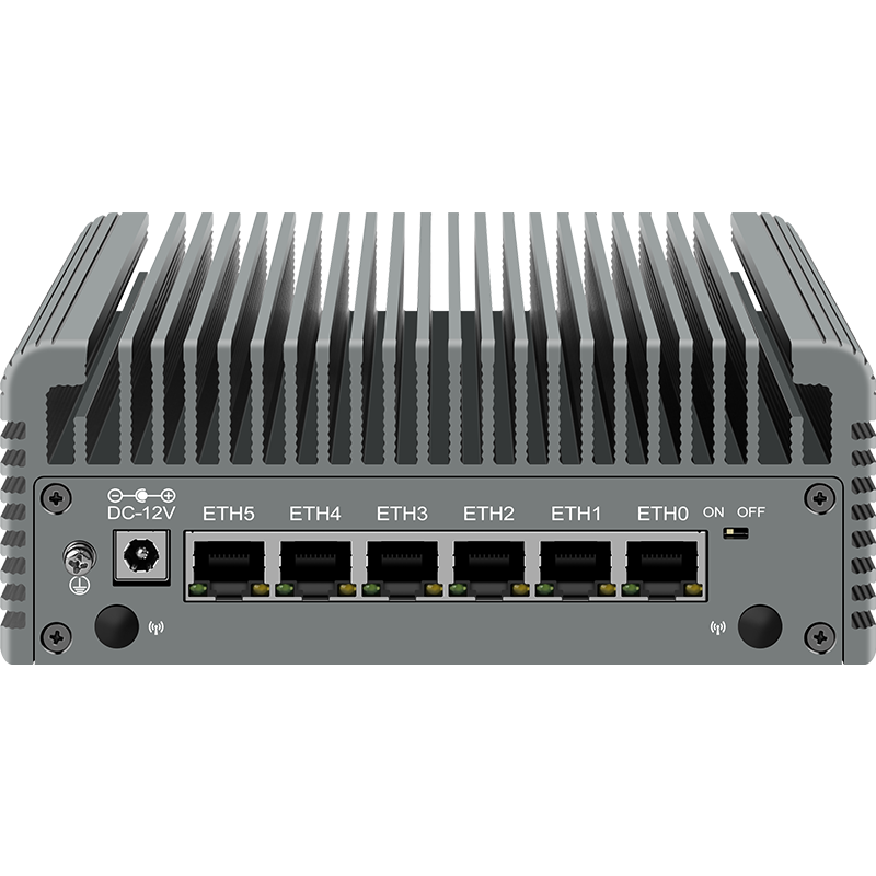 6 LAN FIREWALL APPLIANCE 2.5G ROUTER 12TH GEN INTEL I3-N305/N100 DDR5 2*NVME 2*SATA3.0 FANLESS MINI PC ESXI PROXMOX HOST