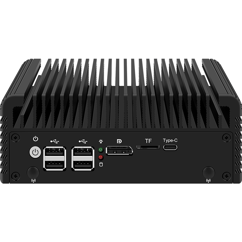 N100/N200/i3-N305 5-network Fengshang version soft 5-network 2.5G dual M.2 dual SATA dual HDMI/DP/multi-network port mini host