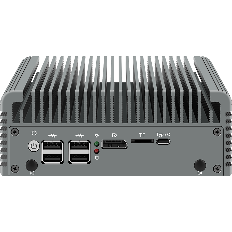 N100/N200/i3-N305 5-network Fengshang version soft 5-network 2.5G dual M.2 dual SATA dual HDMI/DP/multi-network port mini host