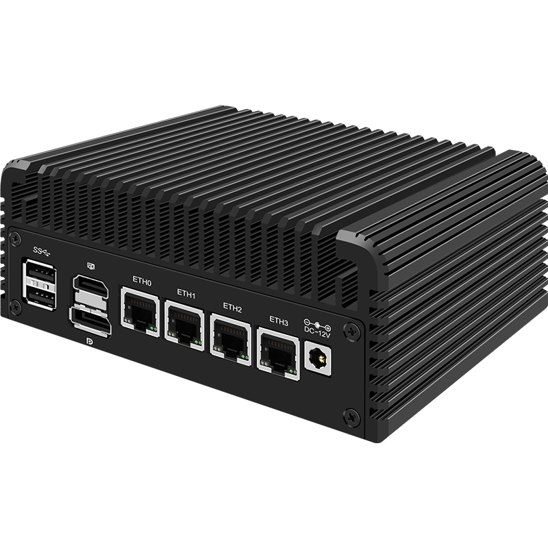 12th Gen Intel Firewall Mini PC Alder Lake i3 N305 8 Core N200 N100 Fanless Soft Router Proxmox  DDR5 4800MHz 4xi226-V 2.5G