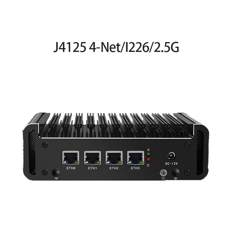 J4125 Soft Routing I210/I226/2.5G Network Card Dual Memory Mini Host/Nas/Lede/Pve/Esxi Fanless Energy-Saving Computer