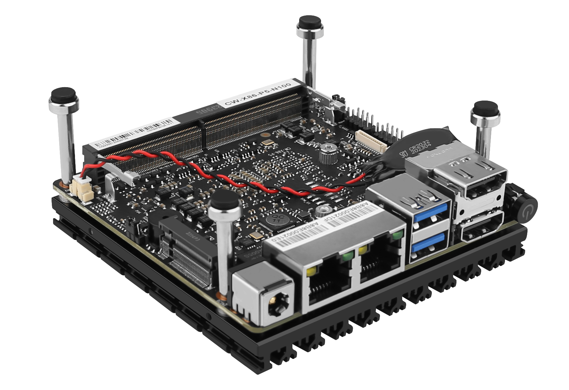 X86 P5 DEVELOPMENT BOARD SUPER MINI ROUTER 12TH GENERATION INTEL N100 N200 I3-N305 DDR5 4800MHZ FIREWALL PC 2X I226-V 2.5G LAN SEND TWO SATA CABLES