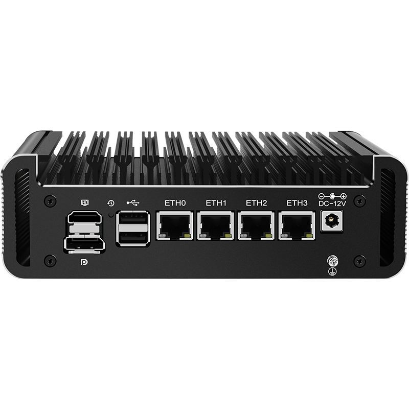 12th Generation Intel 2.5G Soft Router PC Celeron J6413J/6412 4 Network Ports i226-V LAN Fanless Mini PC Firewall Computer