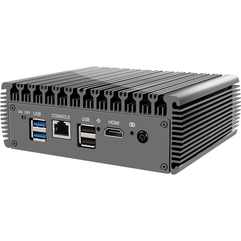 J6412/J6413 six network ports i226 network card 2.5G soft routing mini host industrial automation/retail/smart city/12th generation low-power fanless industrial computer.