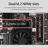 J6413 NAS Board / Six SATA3.0/ Dual M.2/ I226-V Nics.