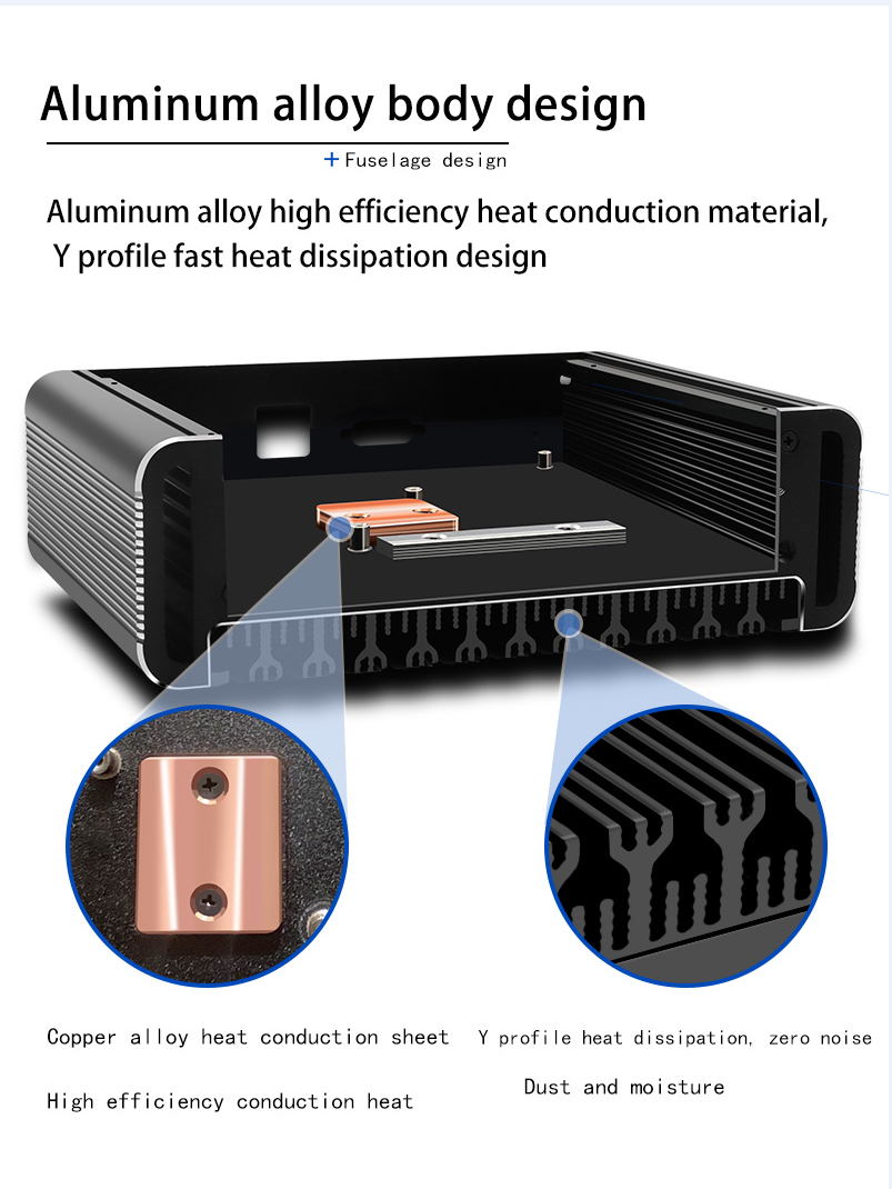 J4125 Soft Routing I210/I226/2.5G Network Card Dual Memory Mini Host/Nas/Lede/Pve/Esxi Fanless Energy-Saving Computer