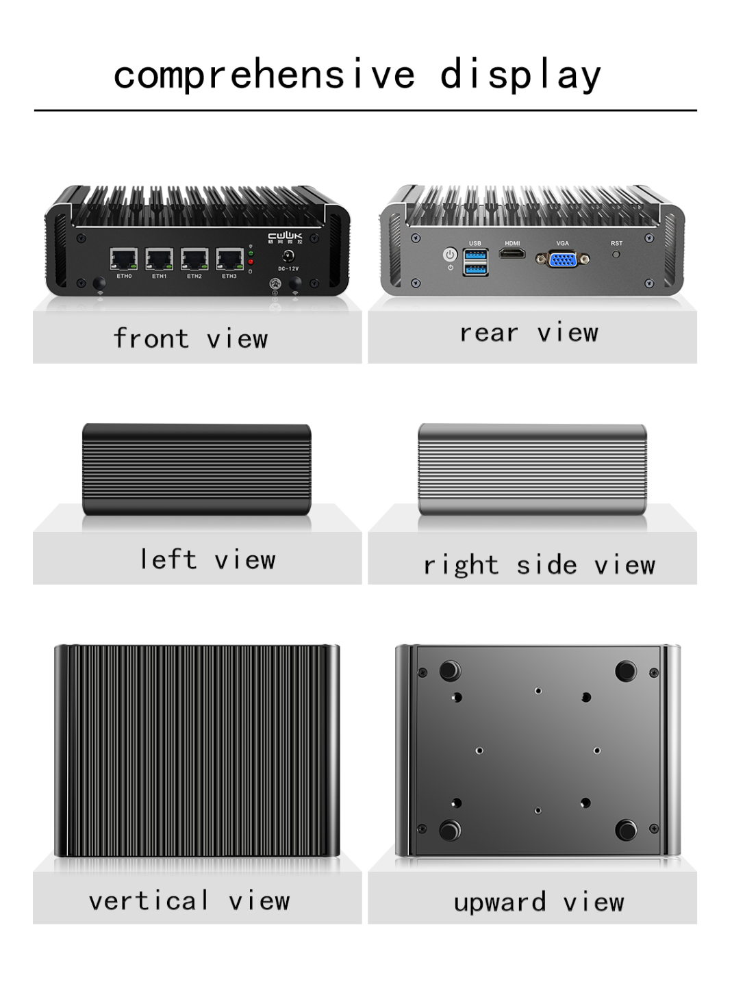 J4125 Soft Routing I210/I226/2.5G Network Card Dual Memory Mini Host/Nas/Lede/Pve/Esxi Fanless Energy-Saving Computer